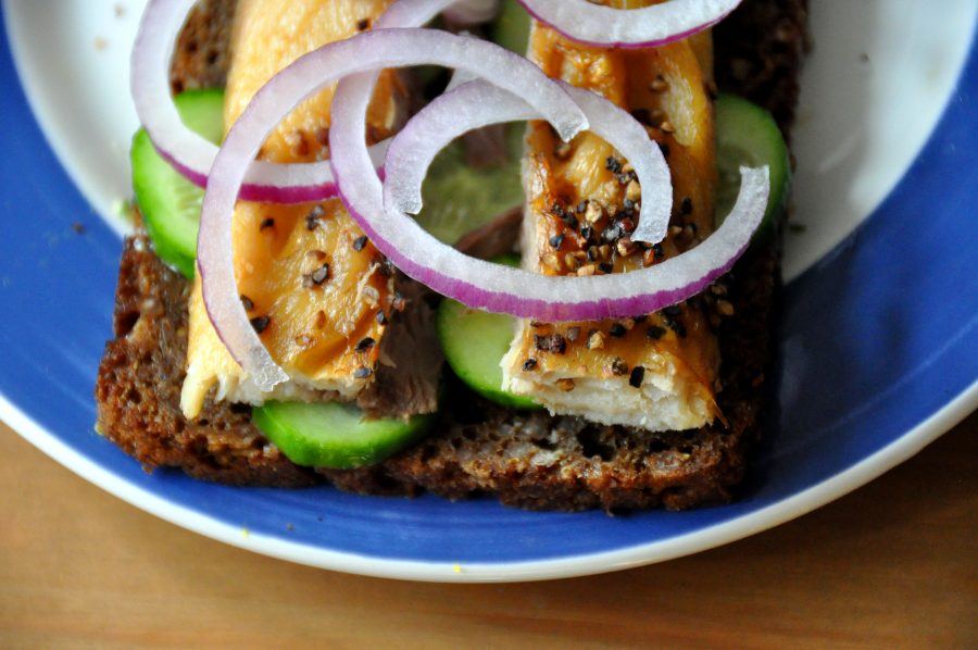 Smoked Mackerel on Rye